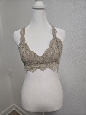 Forever 21 | Taupe Crochet Lace Bralette